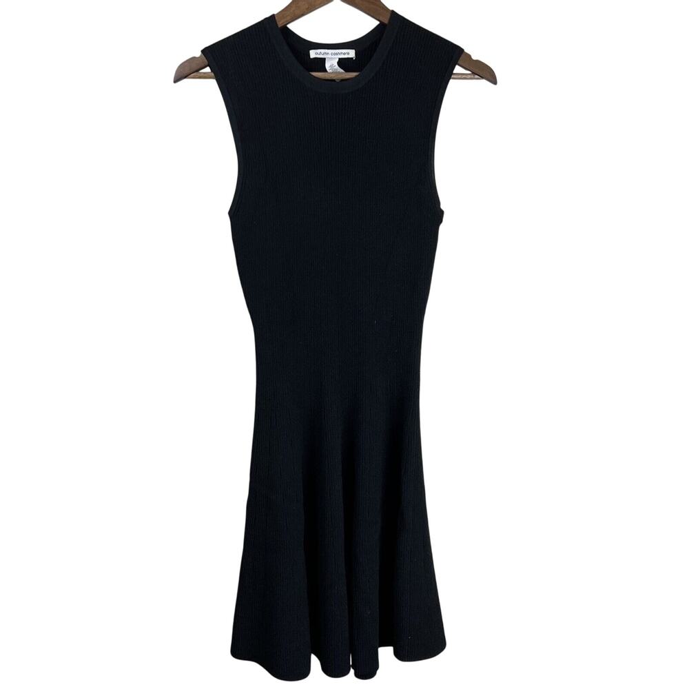 Autumn Cashmere Dress Women Medium‎ Black Sleeveless